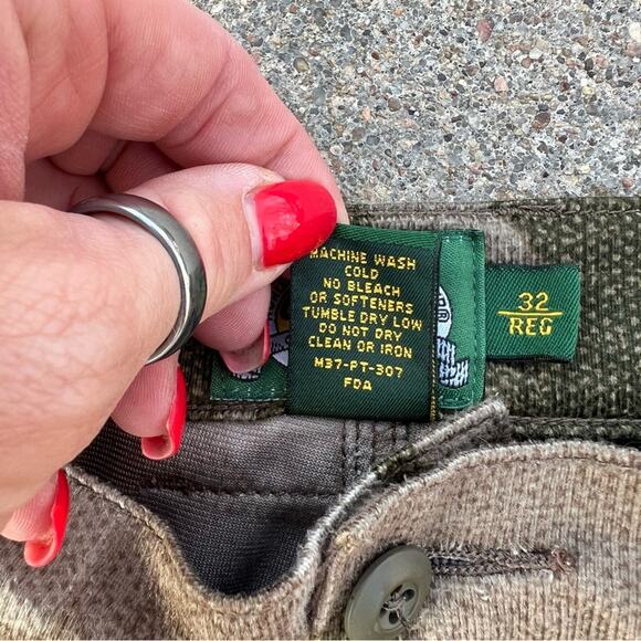 Cabelas Microtex Classic Cargo Pants Outfitter Camo Green Gray Men’s Size 32 Reg - Picture 6 of 8